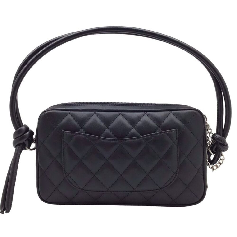 Chanel Cambon Line Black Leather Shoulder Bag (Pre-Owned) - Picture 2 of 10